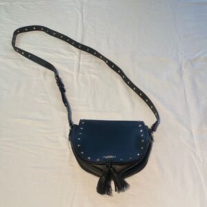 Victoria's Secret Black Crossbody Bag with Stud Accents
